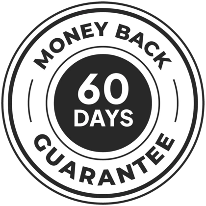 60-day money-back guarantee